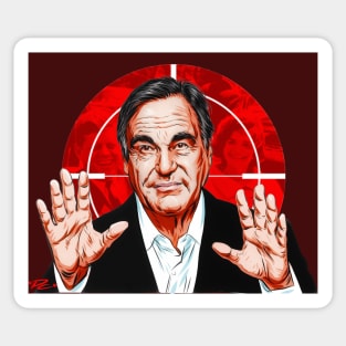 Oliver Stone - An illustration by Paul Cemmick Sticker